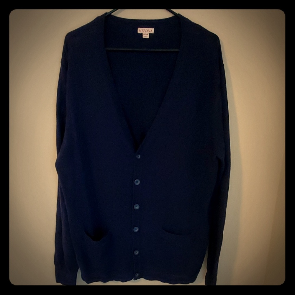 Dark blue cardigan
